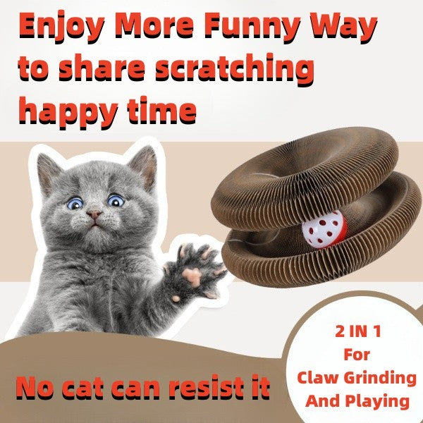 Magic Foldable Cat Scratcher Tunnel