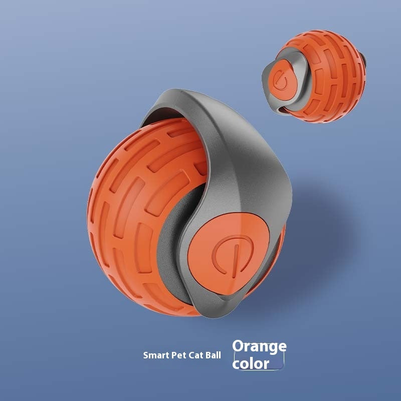 Interactive Auto-Rolling Cat Ball – USB Rechargeable Teaser Toy