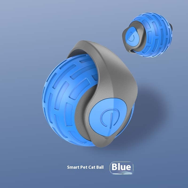 Interactive Auto-Rolling Cat Ball – USB Rechargeable Teaser Toy