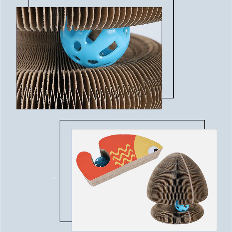 Magic Foldable Cat Scratcher Tunnel