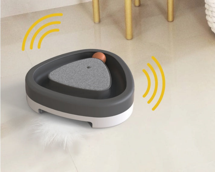 Toy Smart Funny Cat Triangle Turntable Electric Toy Cat Scratcher