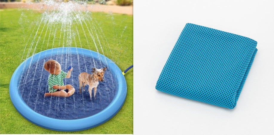 Non-Slip Splash Pad for Pets & Kids
