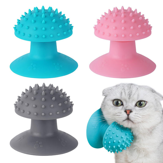 Cat Scratcher & Self-Groomer with Fur Remover