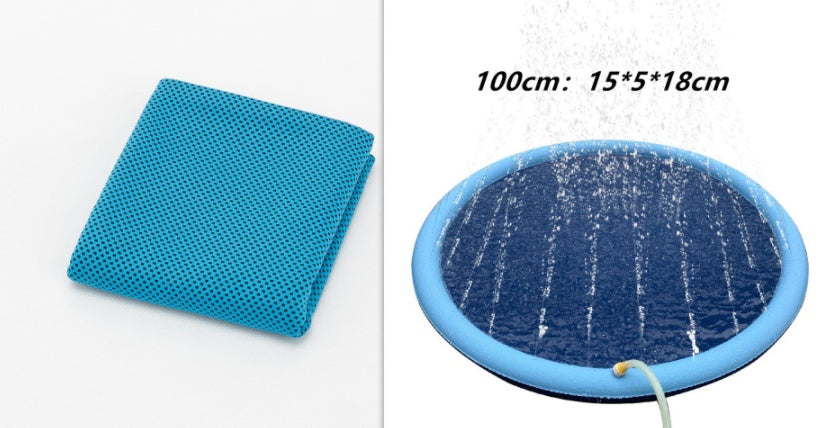 Non-Slip Splash Pad for Pets & Kids