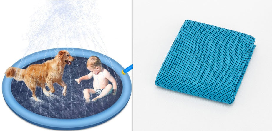 Non-Slip Splash Pad for Pets & Kids